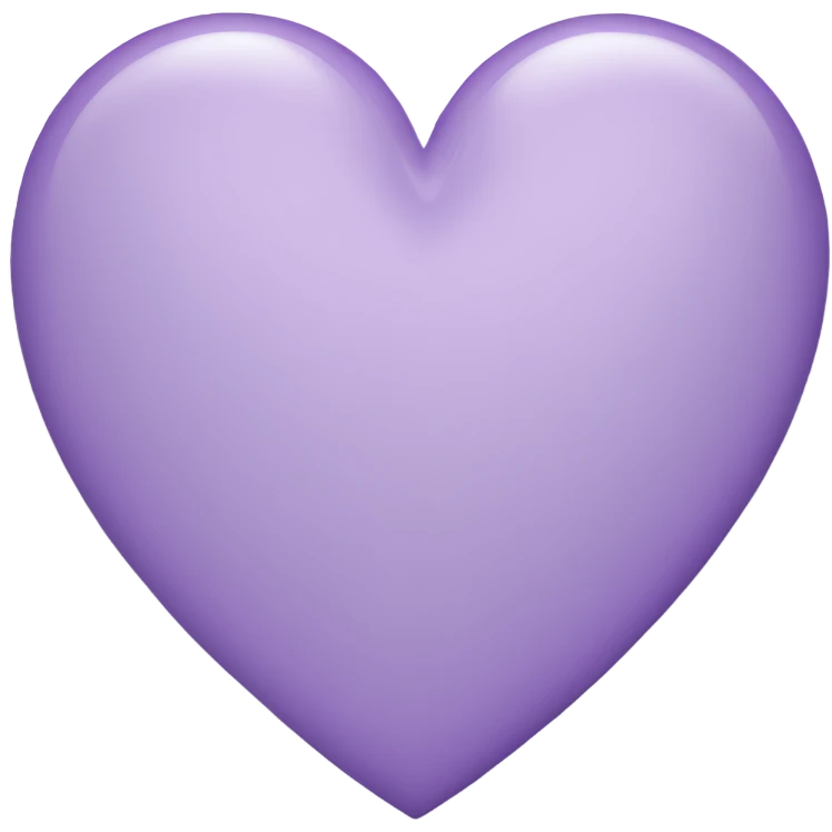 light purple heart  emoji