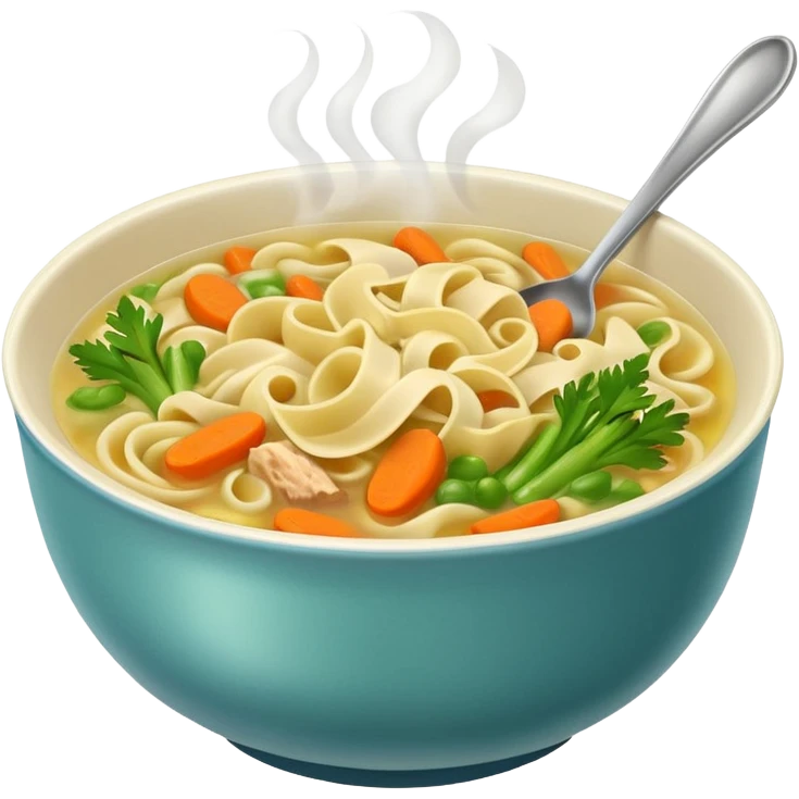 Chicken noodle soup  emoji