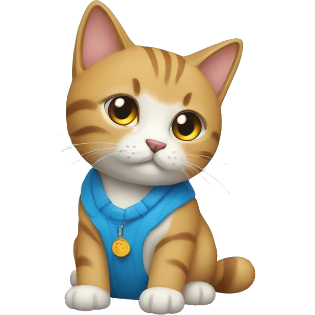 un chat blesser  emoji