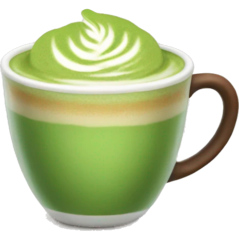 Matcha latte  emoji