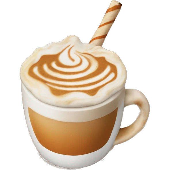 Pumpkin spice latte emoji
