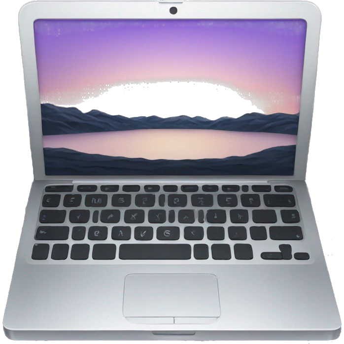 laptop using browser emoji