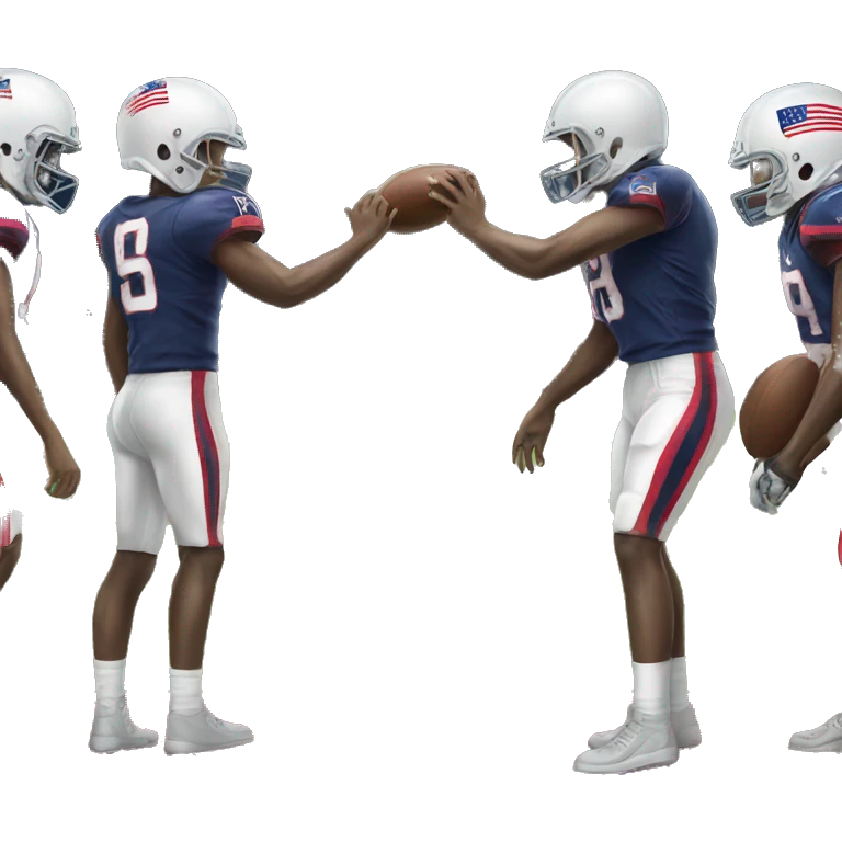 America. Football field goal emoji