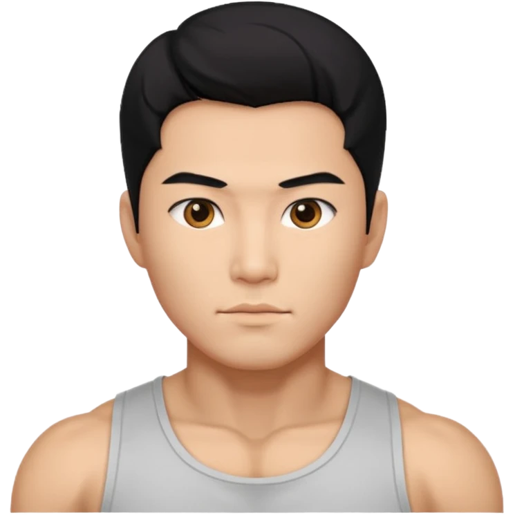 Koreli bir erkek ama çok yakışık lı ve kaslı saçı dümdüz saç çok daha fazla emoji