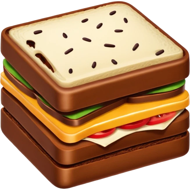 chocolate sandwich emoji