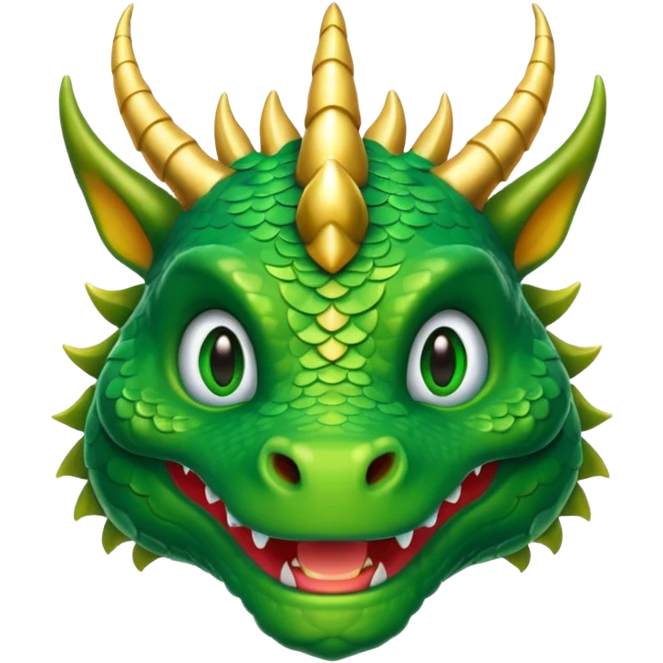 a majestic wise old dragon, emoji style emoji