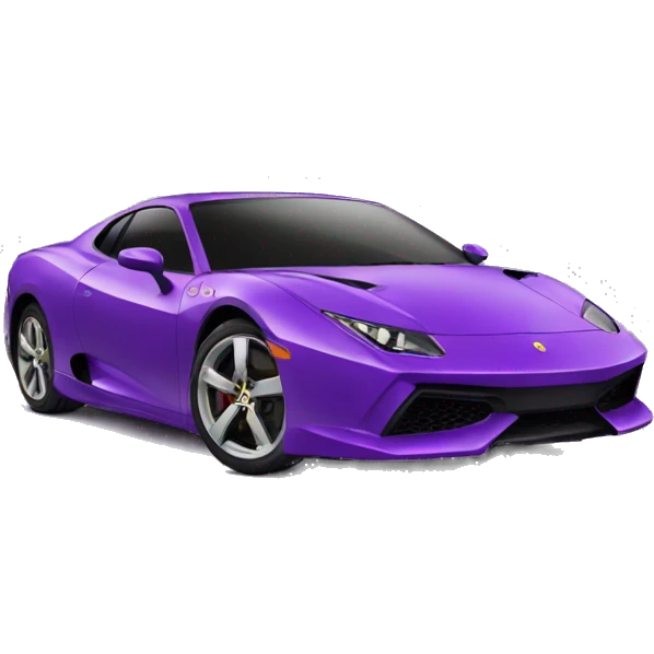 purple sport car emoji