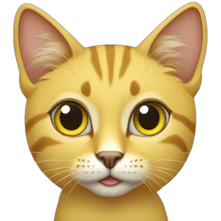 Yellow brazilian street cat emoji