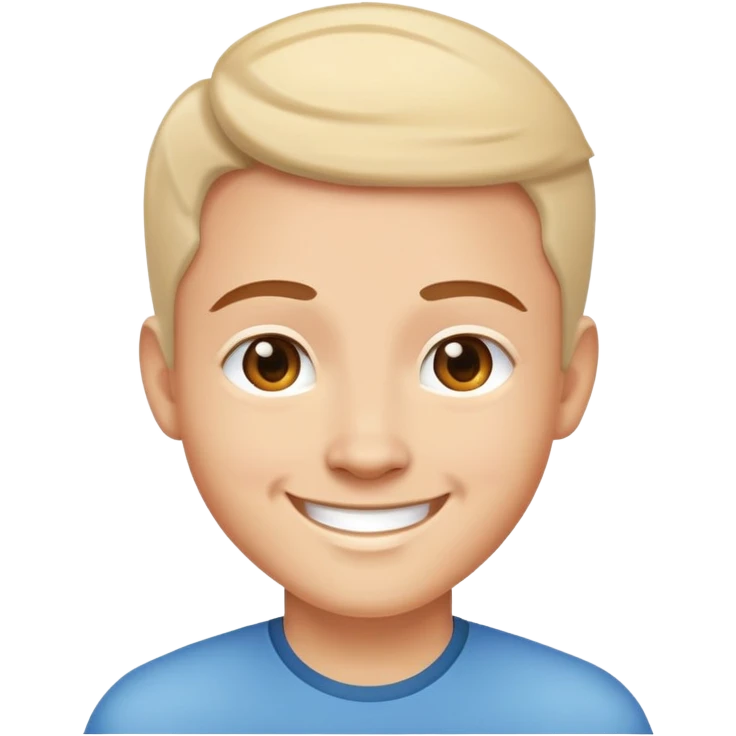 friendly person avatar smiling emoji