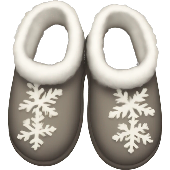 Winter slippers emoji