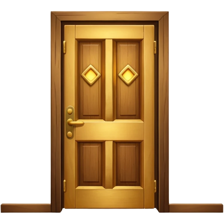 opened door with golden light shining out emoji