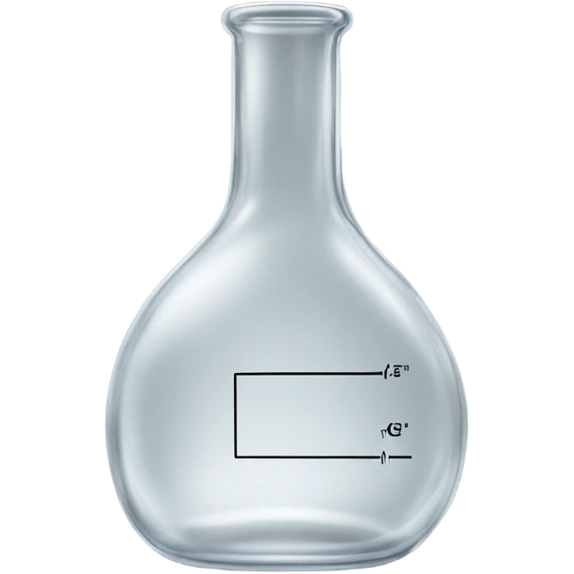 glass flask for analysis emoji