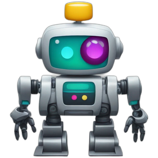 Robot in Slack product colors emoji