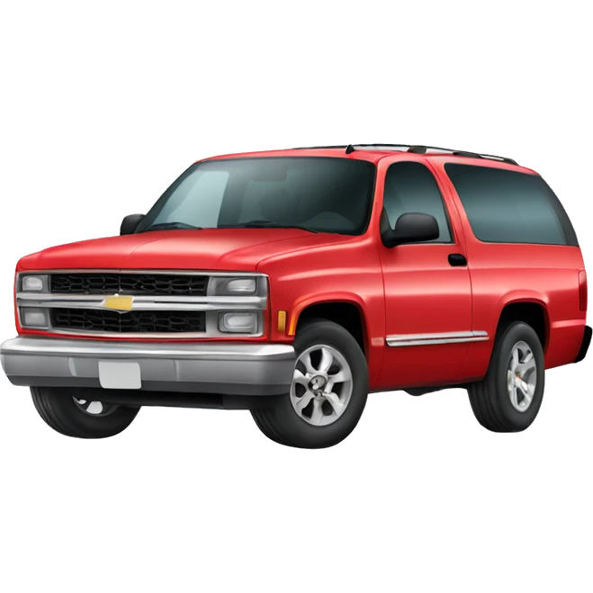 Chevy Suburban with big red bow  emoji