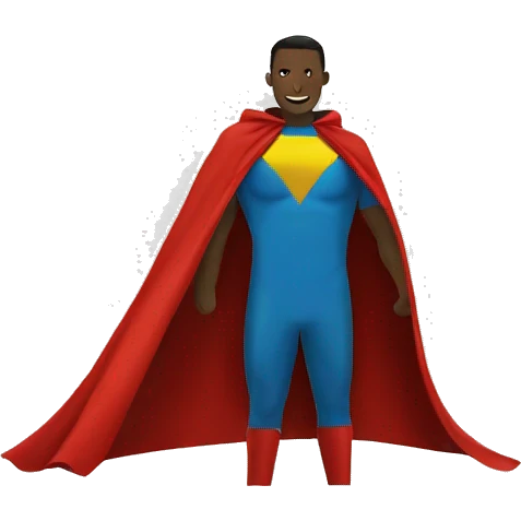 super hero cape emoji
