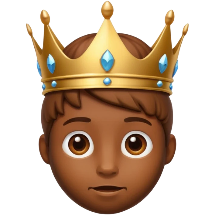 There is a hazelnut with a crown on his head emoji