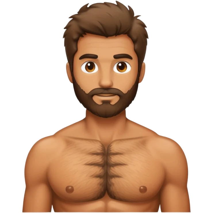 Hairy chest lover emoji