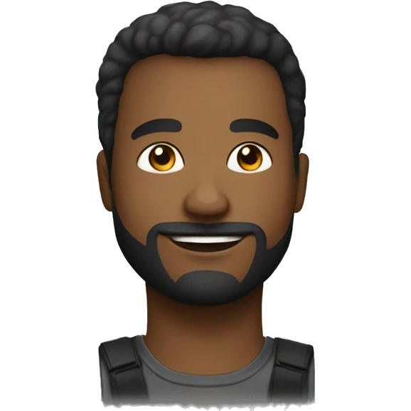 Je cherche une illustration pour représenter un homme noir qui a une idée  emoji