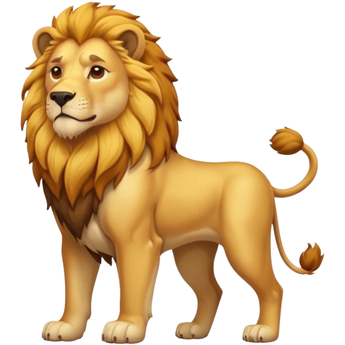 A dog with lion body  emoji