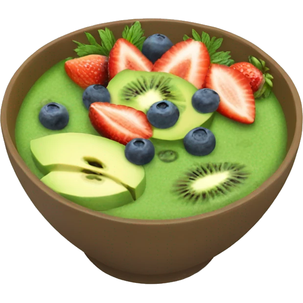 Green smoothie bowl emoji