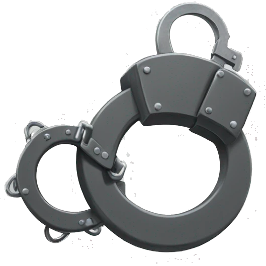 Fuzzy handcuffs emoji