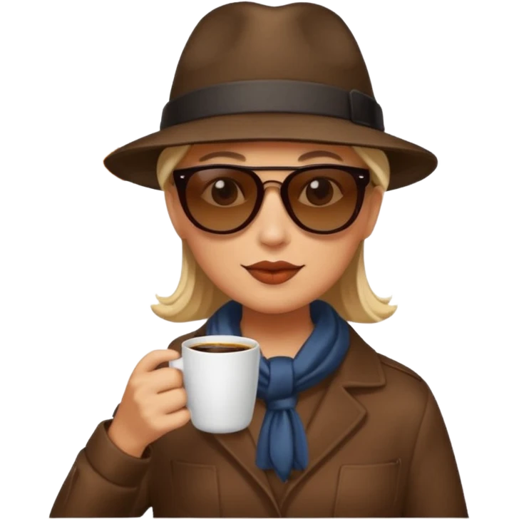 Automne café  emoji