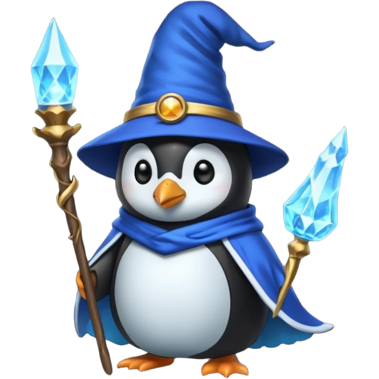 Penguin Wizard emoji