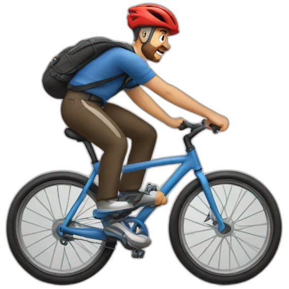 bycicle fall emoji