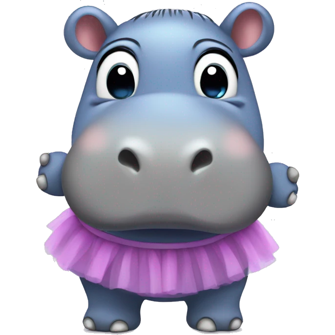 hippo in tutu emoji