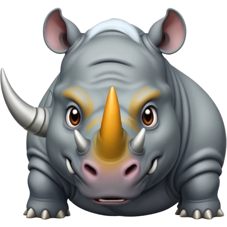 angry rhinoceros emoji