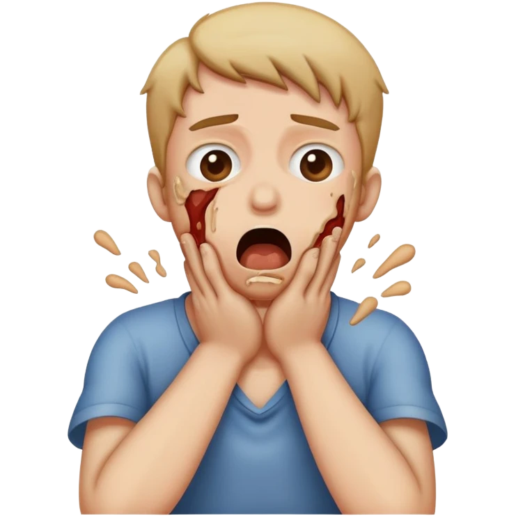 Someone choking themselves  emoji