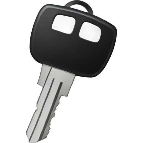 Black car key  emoji