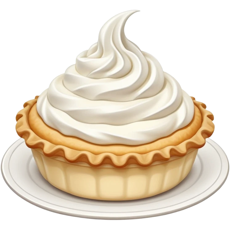 cream pie dessert with whipped cream emoji