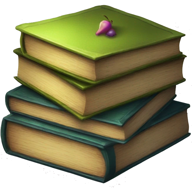 pile of spell books emoji