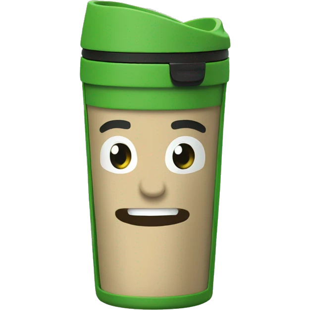 Green simple modern trek tumbler emoji