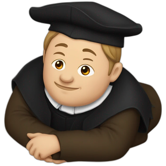 Martin Luther Germany rolling on the floor emoji