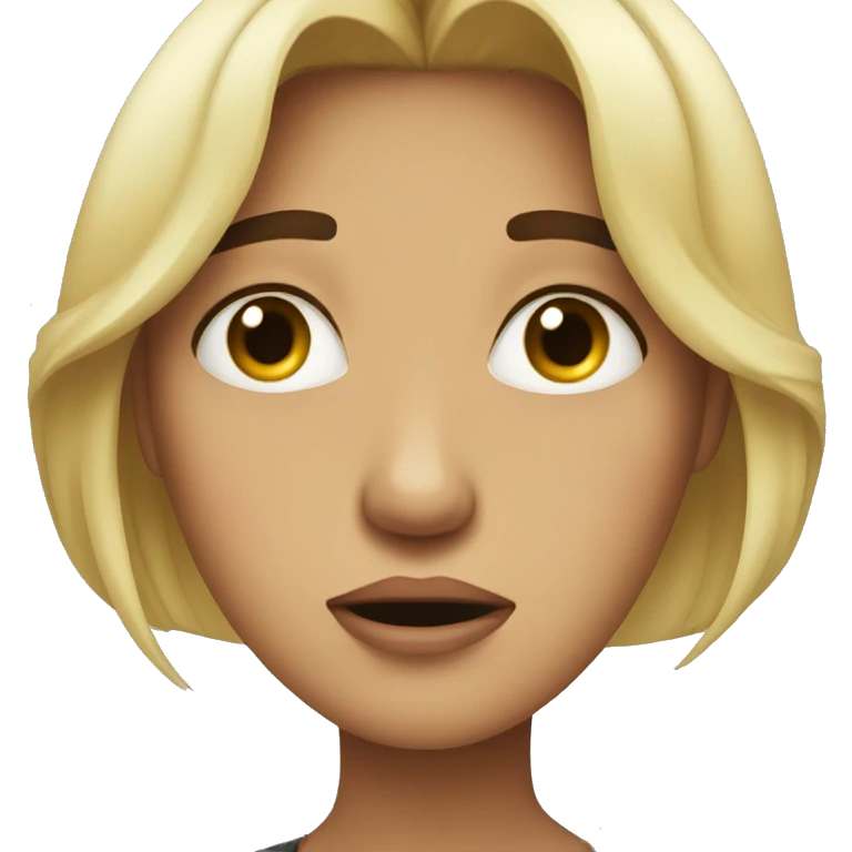 pretty lady crying emoji