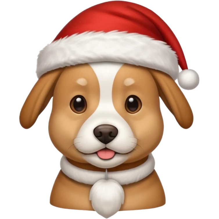 강아지 산타 emoji