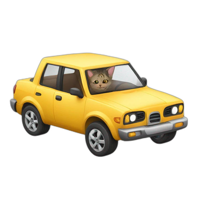 Cat car emoji