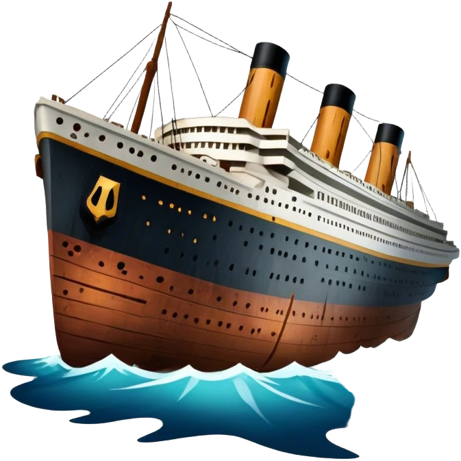 the wreck of the titanic emoji