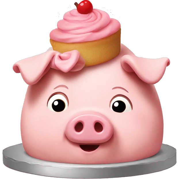 Pig cake pig emoji