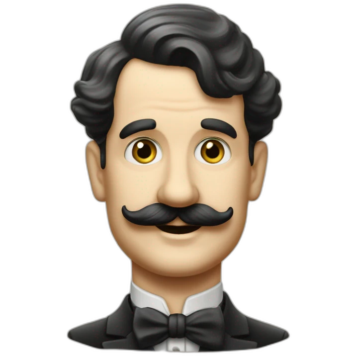 Dictateur des années 1940 en Allemagne avec Only Charlie Chaplin's moustache emoji