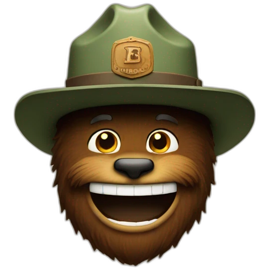 smokey bear smile emoji