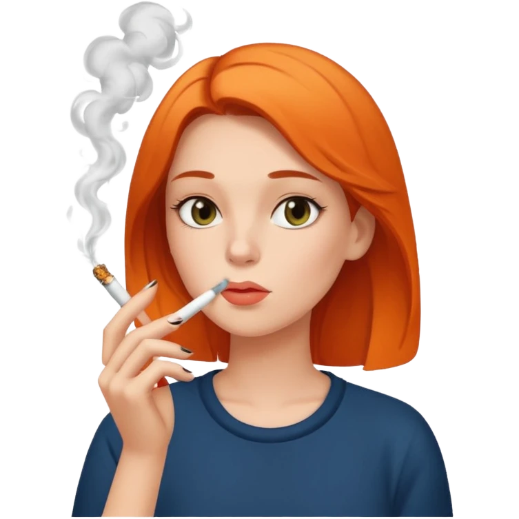 Girl smoking emoji