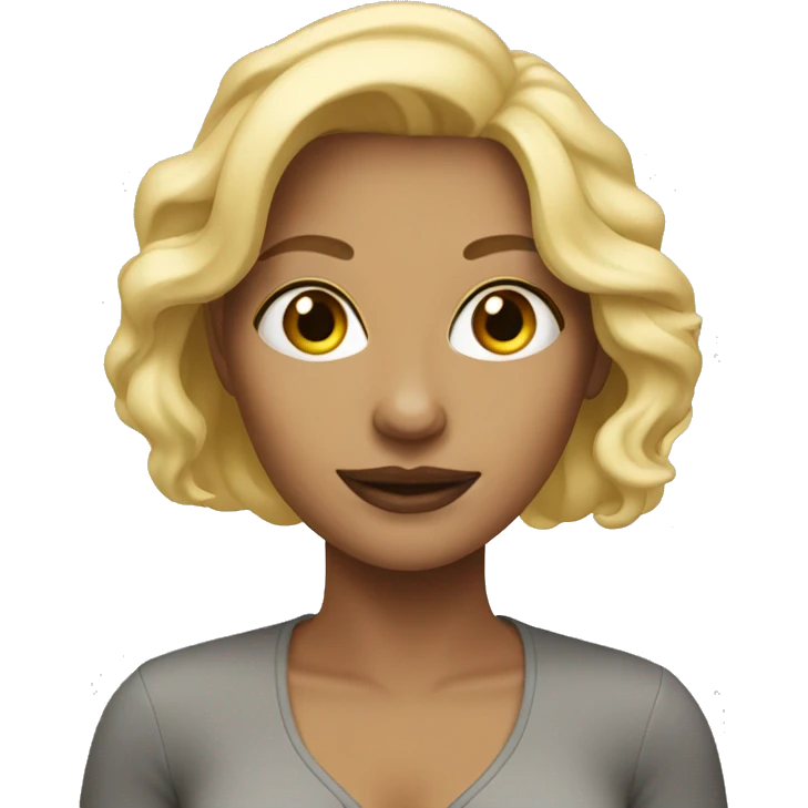 high blonde woman emoji