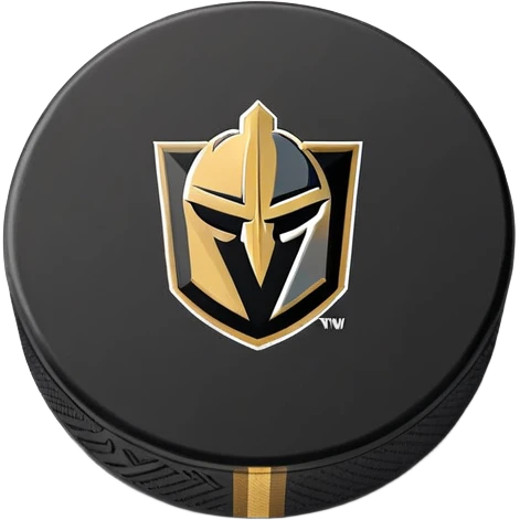 Vegas Golden Knights Second Logo on a Hockey Puck emoji
