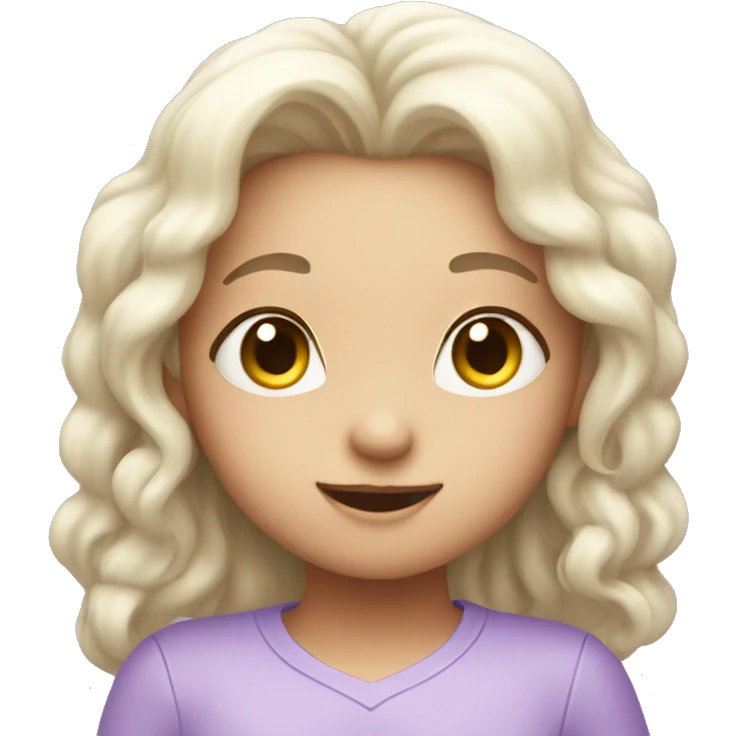 Cute lilac heart emoji