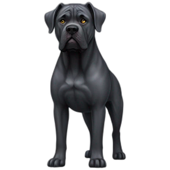 Dog Cane Corso full body emoji