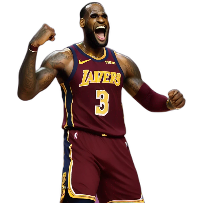 Lebron james excited  emoji
