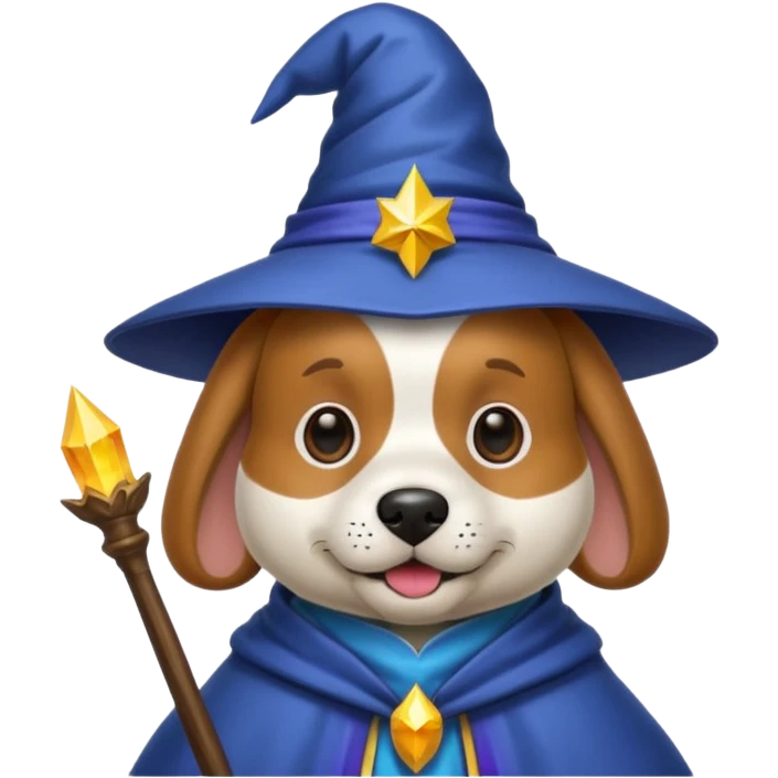Dog wizard emoji